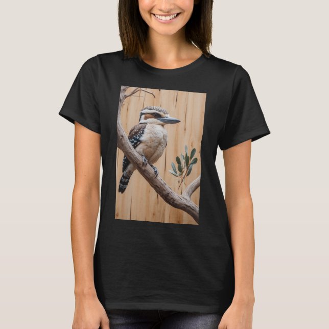 Camiseta Kookaburra australiano em uma Arte da Vida Selvage (Frente)