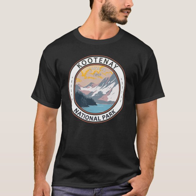 Camiseta Kootenay National Park Canadá Viagem Crachá (Frente)