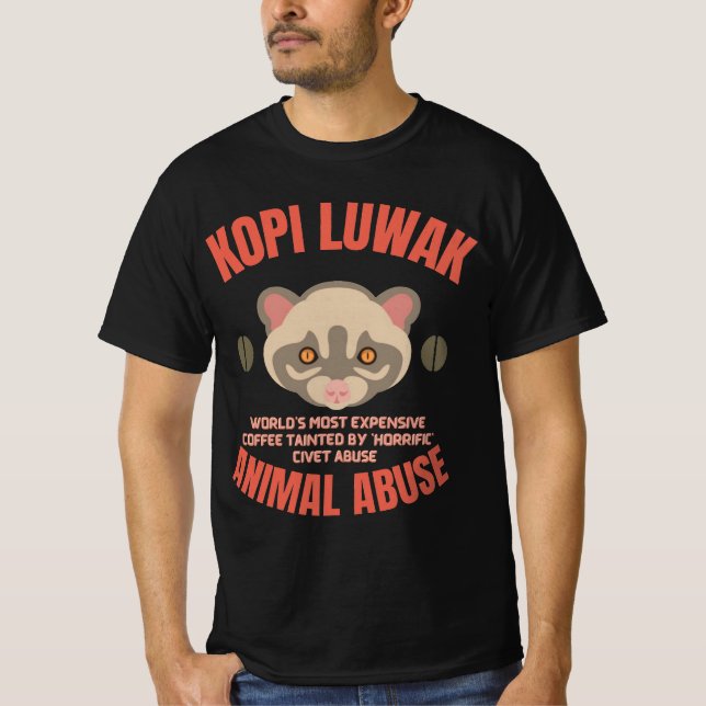 Camiseta Kopi Luwak Animal Abus - Café Luwak (Frente)
