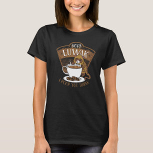 Camiseta Kopi Luwak Palm Civet Café Fermentado Eu Te Popo