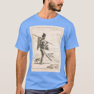 Camiseta Korah Hottentot macho do livro Sketches repres