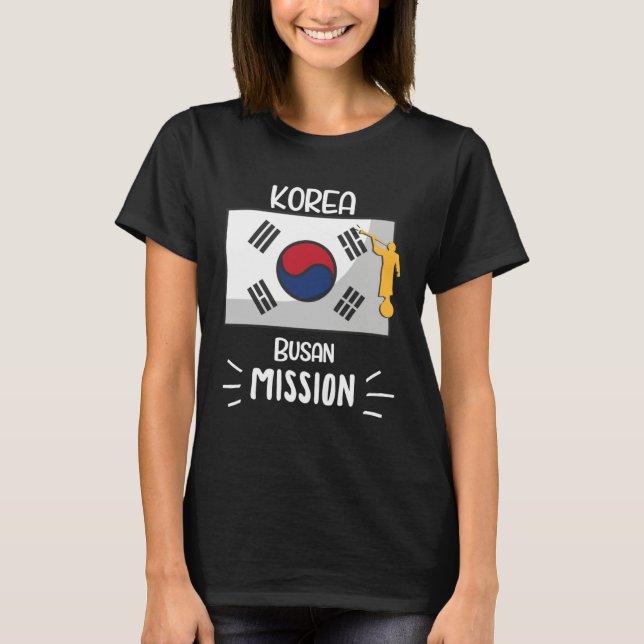 Camiseta Korea Busan Mormon LDS Mission Missionary (Frente)