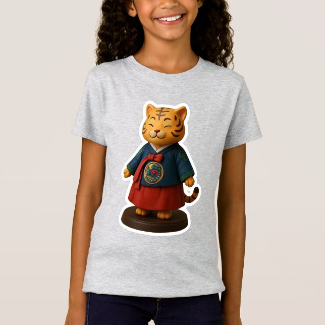 Camiseta korea hanbok para Girls T-Shirts (Frente)