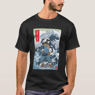 Camiseta Korra Wave Red Kanji