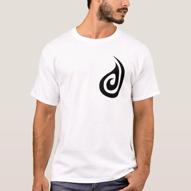 Camiseta Koru maori+Gancho de peixes (Frente)
