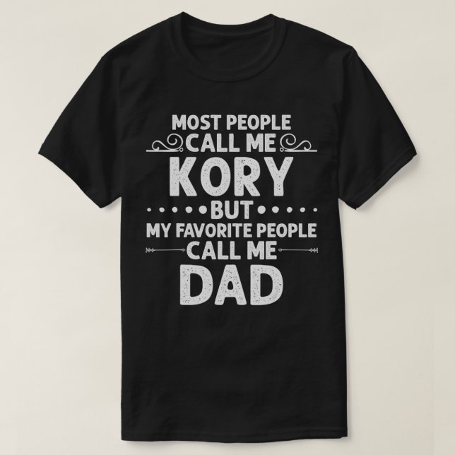 Camiseta KORY Gift Name Funny Father's Day Personalized Men (Frente do Design)