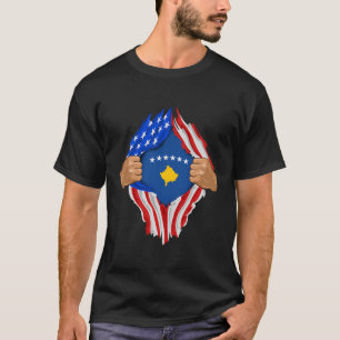 Camiseta Kosovo Blood Dentro Me Kosovo Flag Gift