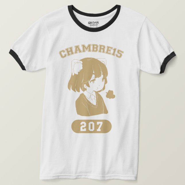 Camiseta Kotoko college design ringer (Frente do Design)