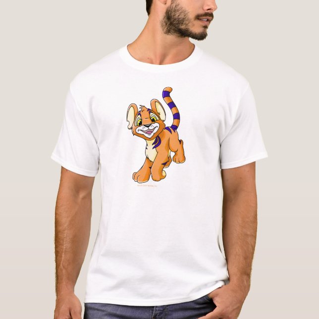 Camiseta Kougra alaranjado aventuroso (Frente)