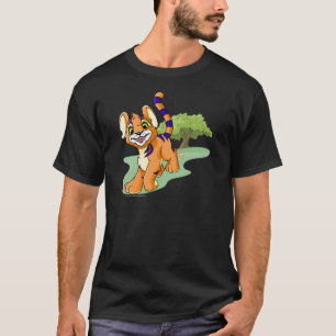 Camiseta Kougra alaranjado aventuroso na ilha do mistério