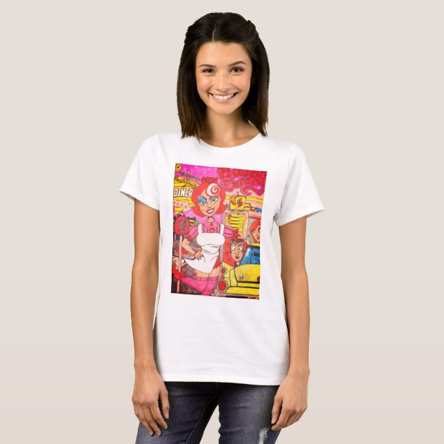 Camiseta Kousin Freaky Diner (Frente Completa)