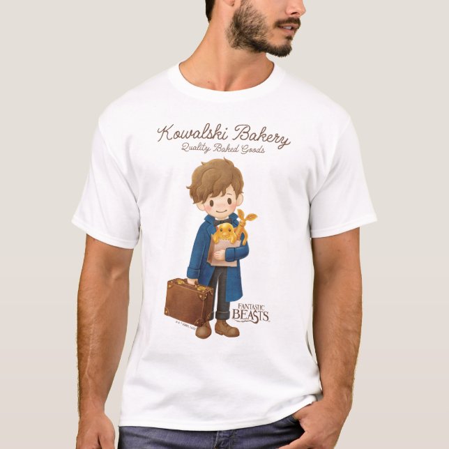 Camiseta Kowalski Bakery - Newt Scamander (Frente)