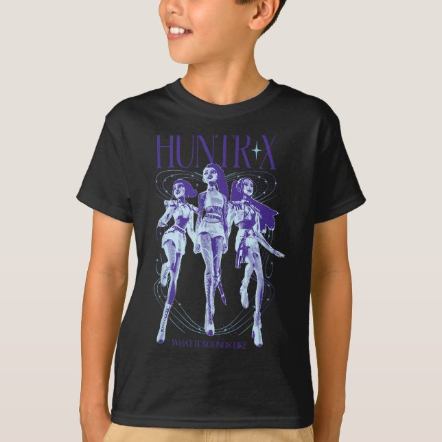 Camiseta Kp Demon Hunters Halloween Huntrix What It Sounds  (Frente)