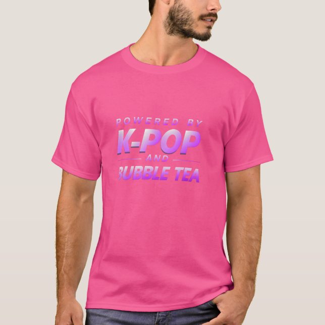 Camiseta Kpop Bubble Tea Lover s Música Pop coreana e bonit (Frente)