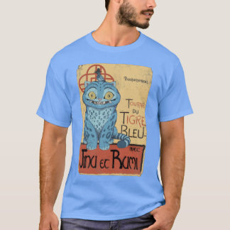 Camiseta Kpop Demon Hunters Derpyigerournee duigre Bleu M10