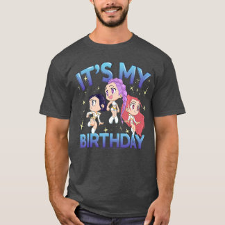 Camiseta Kpop Demon Hunters Its My Birthday Cute Chibi Grou
