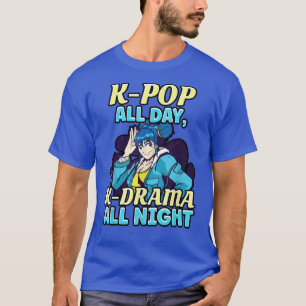 Camiseta Kpop O Dia Todo, Kdrama A Noite Toda Anime ga 526