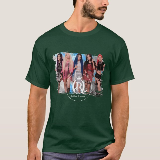 Camiseta Kpop Rolling Quartz Membros II (Frente)