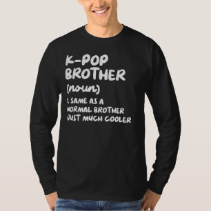 Camiseta Kpop Sul-Coreano K-Pop Definição Engraçado Kpop