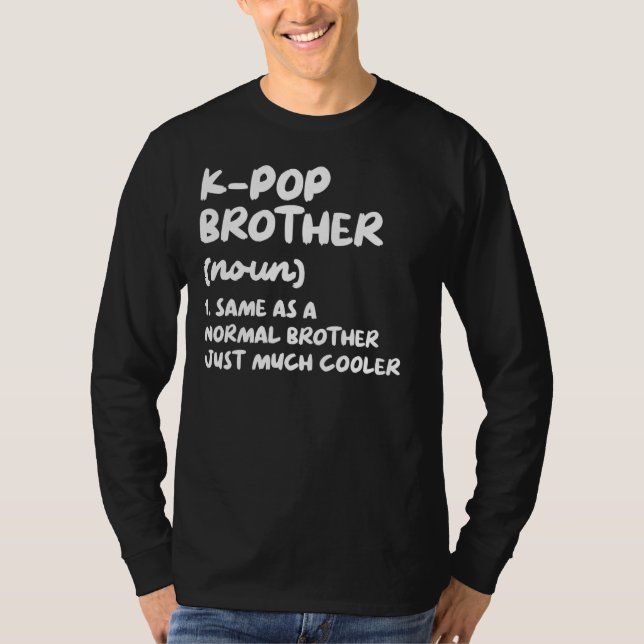 Camiseta Kpop Sul-Coreano K-Pop Definição Engraçado Kpop (Frente)