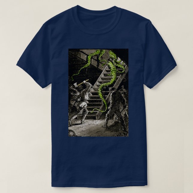 Camiseta Kraken Atacado Com Ax 2 (Frente do Design)