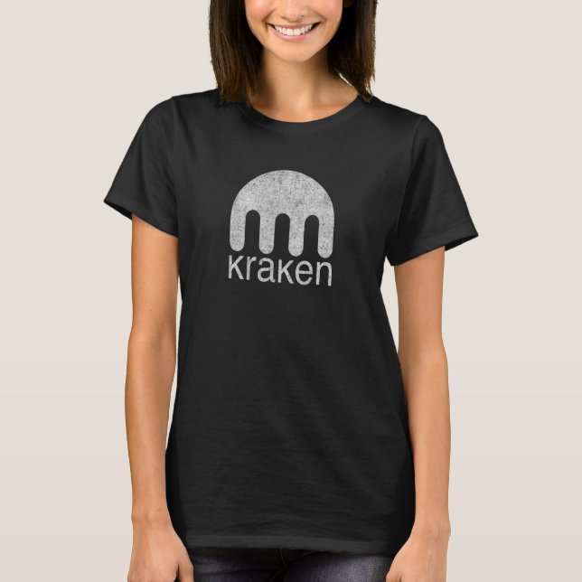Camiseta Kraken Crypto Exchange Criptomoeda Segura & NFT (Frente)