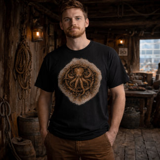 Camiseta Kraken Marca Símbolo Pirata