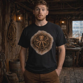 Camiseta Kraken Marca Símbolo Pirata