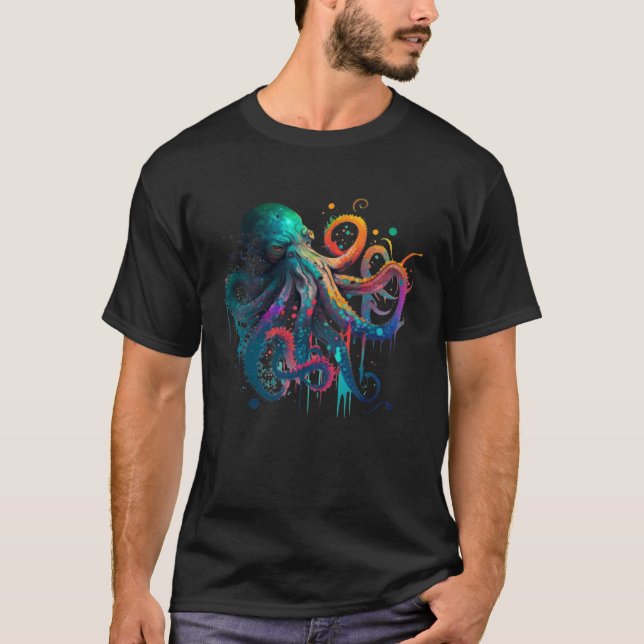Camiseta Kraken Octopus Sailing Ocean 2 (Frente)