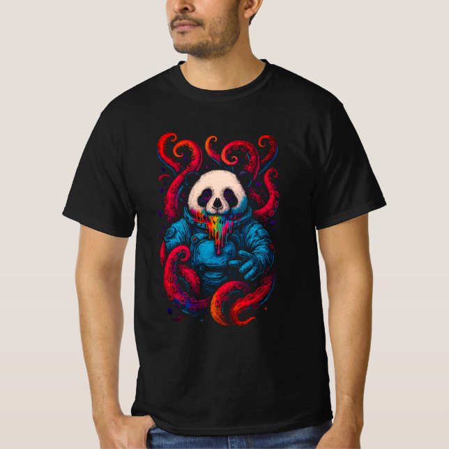 Camiseta Kraken Panda Cósmico (Frente)