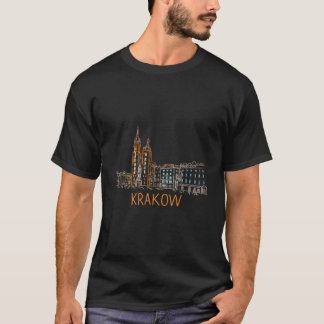 Camiseta Krakow City Polônia Souvenir Presente Para Homens 