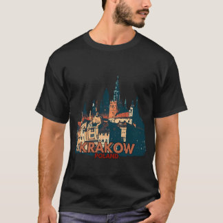 Camiseta Krakow Polônia Cityscape T-Shirt