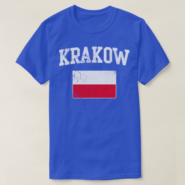 Camiseta Krakow Polônia Flag Polski Polska Polski (Frente do Design)