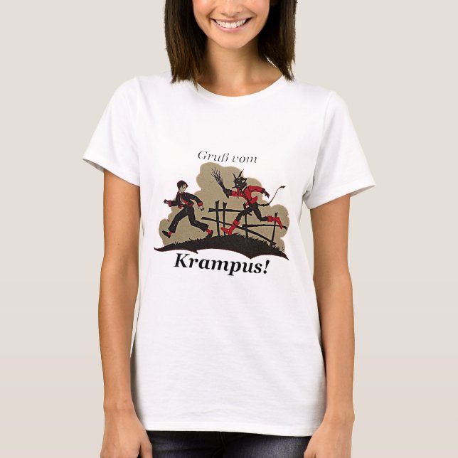 Camiseta Krampus Chases Kid (Frente)