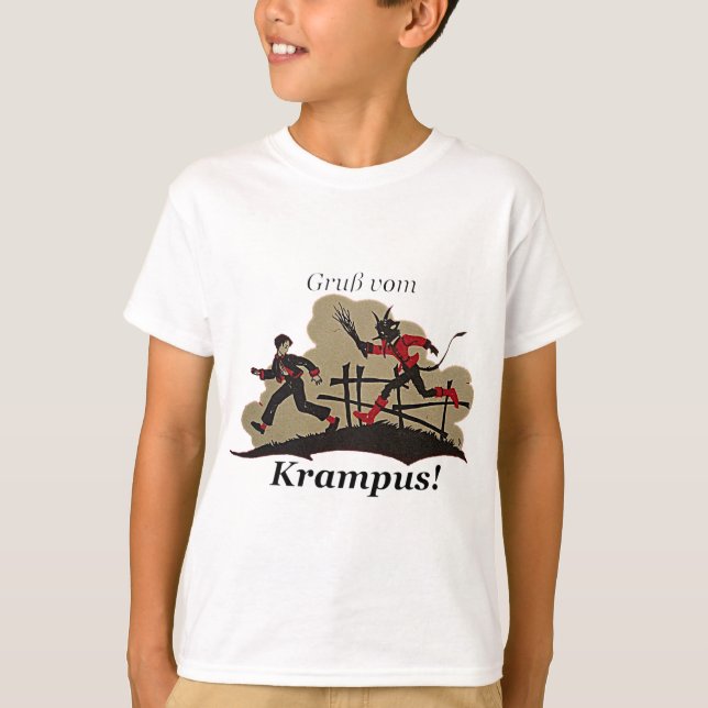 Camiseta Krampus Chases Kid (Frente)