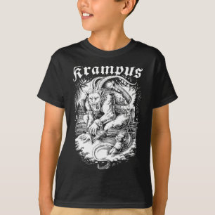 Camiseta Krampus Design de Natal Mau de Pajama Xmas