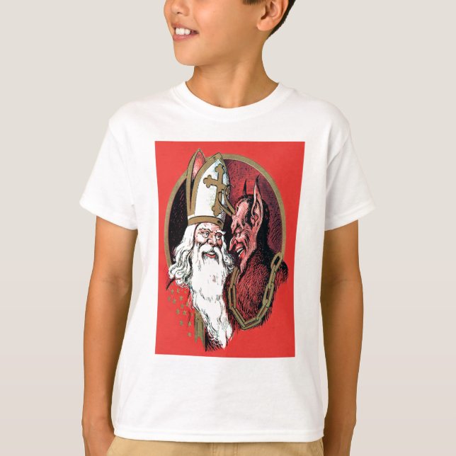 Camiseta Krampus do Natal Vermelho (Frente)