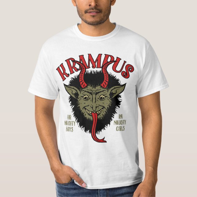 Camiseta Krampus enfrenta impertinente (Frente)