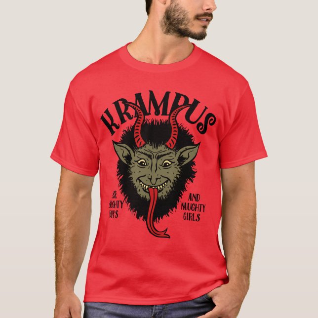 Camiseta Krampus Face Naughty (Frente)