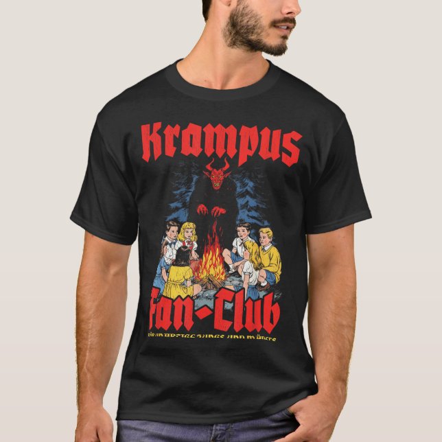 Camiseta Krampus Fan-club Ugly Xmas German Christmas Demon  (Frente)