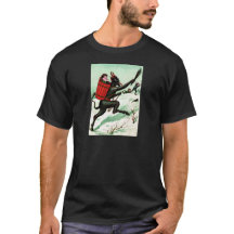 Krampus perseguindo crianças ruins neve de inverno