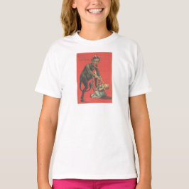 Camiseta Krampus Punindo Rapariga