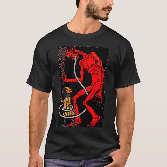 Camiseta Krampus tem uma língua longa! (Frente)