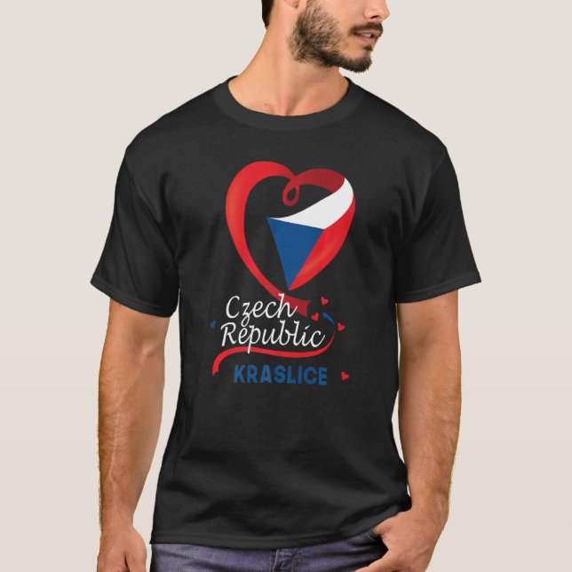 Camiseta Kraslice República Checa Sinalizador Cardíaco Casa (Frente)