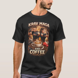 Camiseta Krav Maga e Café