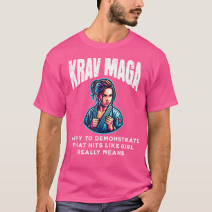 Camiseta Krav Maga Girl Krav Maga Equipamento Mma Itens Kra