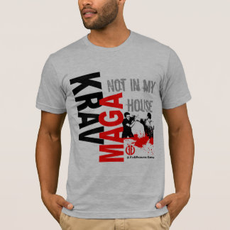 Camiseta Krav Maga "não em minha casa" - ajustado e sem