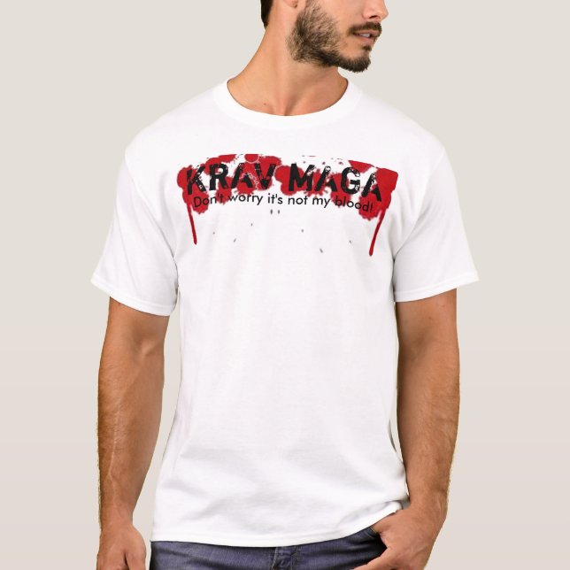Camiseta KRAV MAGA "não meu sangue " (Frente)