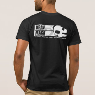 Camiseta Krav Maga: Parte traseira grande do crânio