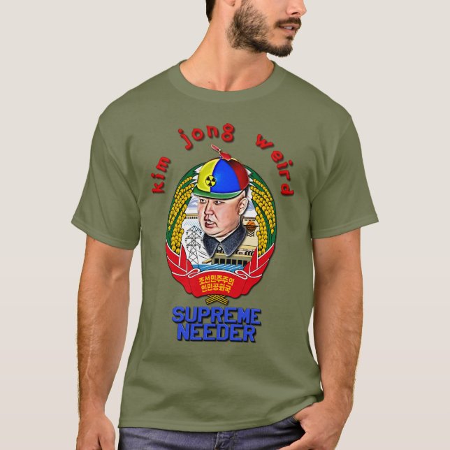 Camiseta Krazy Kim Jong Weird - Líder Supremo (Frente)